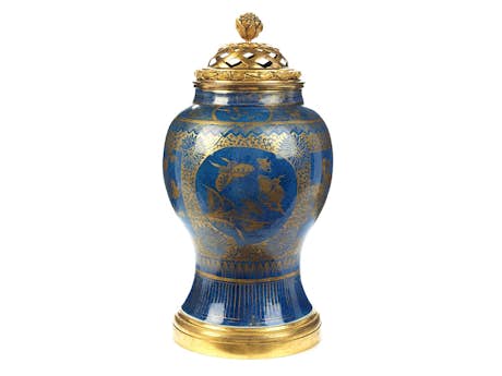 Potpourri-Vase in Powder Blue